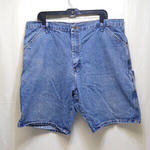 Rustler Classic Carpenter Jean Shorts Loose Fit Men's W40 Blue 100% Cotton VGC